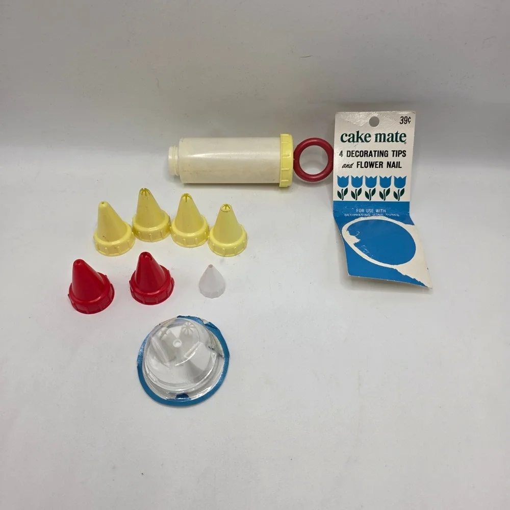 Cake Mate Vintage Decorating Tips Set‎ Multicolor Retro Kitchen Baking Tool Lot